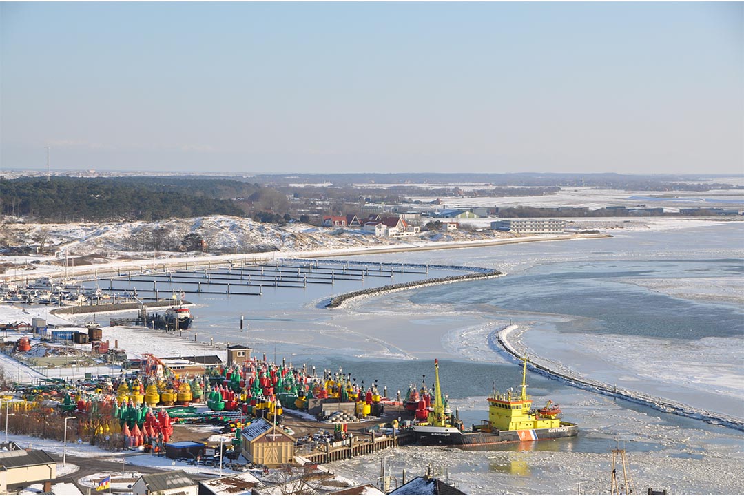 West Terschelling in de sneeuw